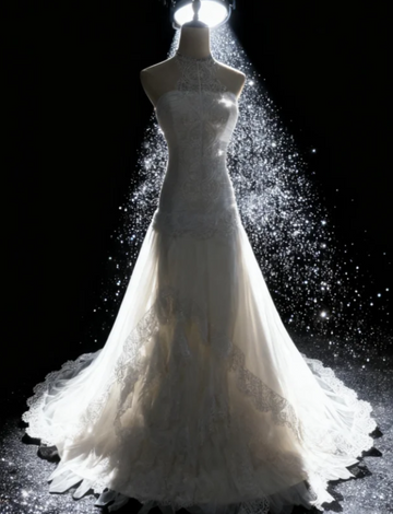 Niulatu Halter Neck Sheath Long Wedding Dresses Sleeveless Bridal Gowns Tulle Lace Bridal Dresses HZ1026